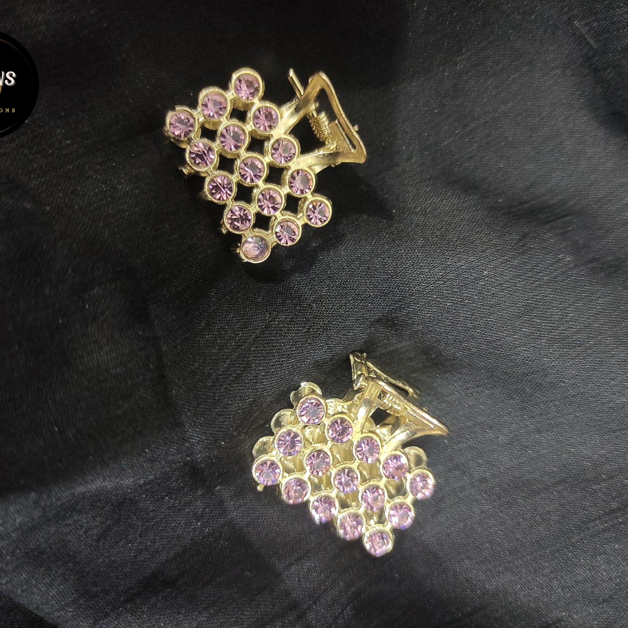 Elegant Rectangle Hair Catch – Pair