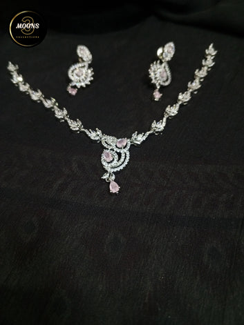 Shiney zircon Jewelery set for females