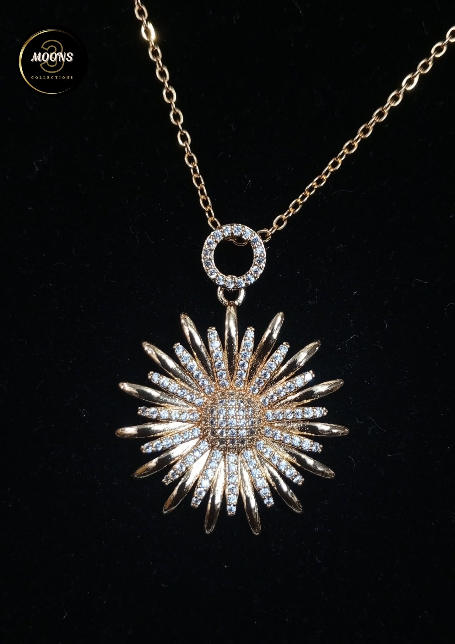 Stainless steel Radiant Sunflower Locket For Females