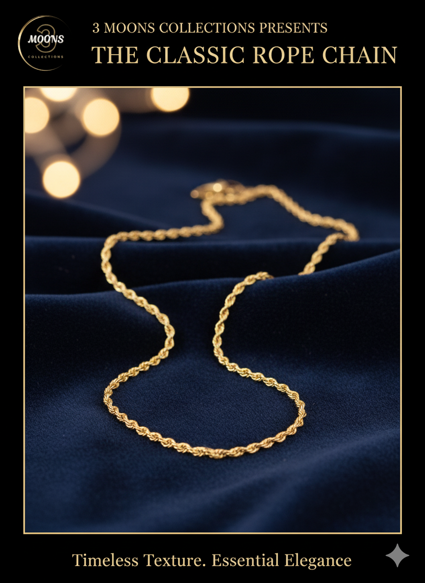 Stainless Steel The Classic Rope Chain For Females