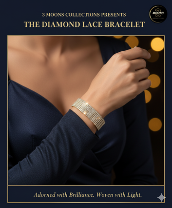 Shiny zircon Diamond lace bracelet For females