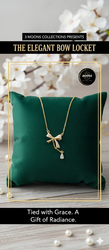 Stainless Steel Creative Ribbon Design Necklace For Women Fashion.