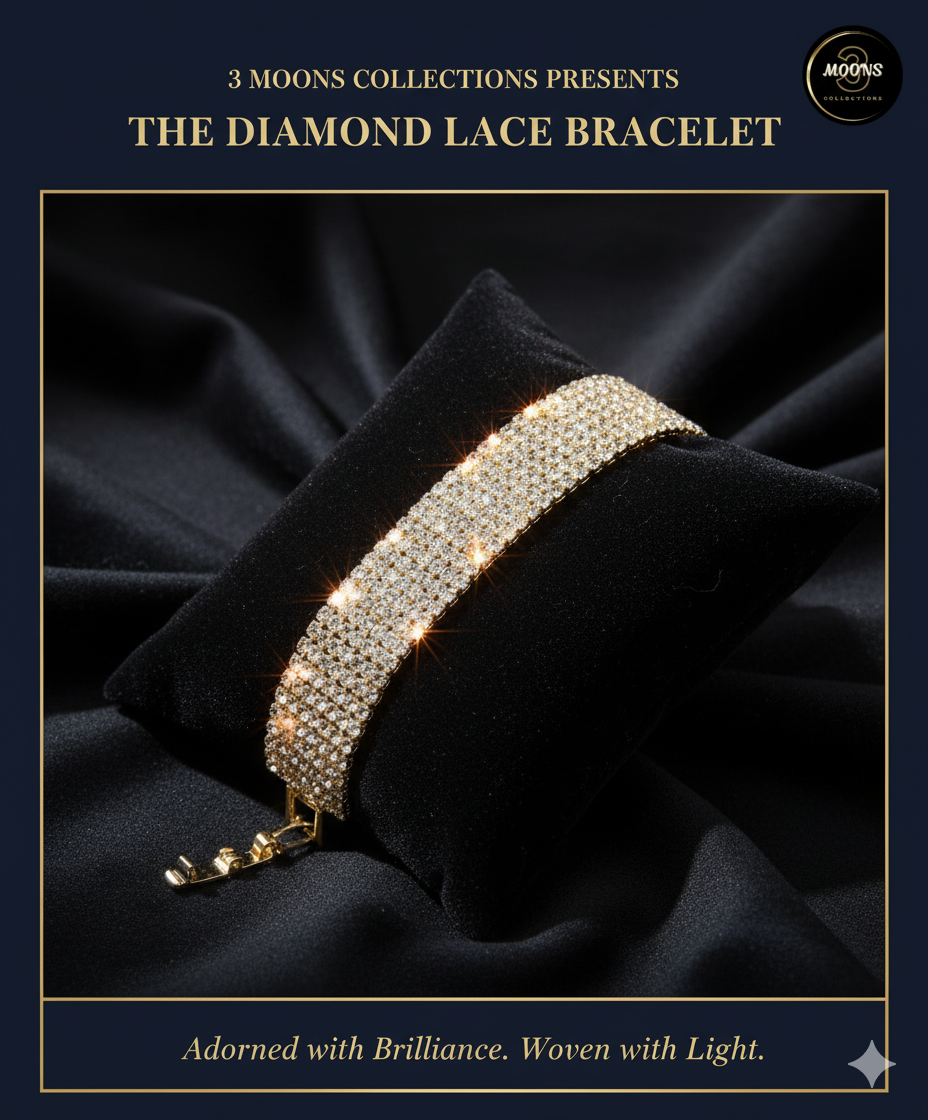 Shiny zircon Diamond lace bracelet For females
