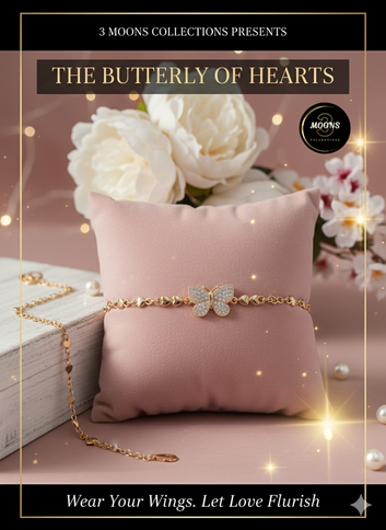 Stainless Steel Beautiful Butterfly Design Bracelet – Delicate Charm for Girls & Women